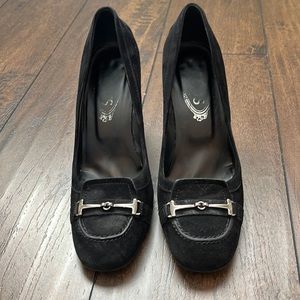 Tod’s Jodie Morsetto Black Suede Pump (Size 37)